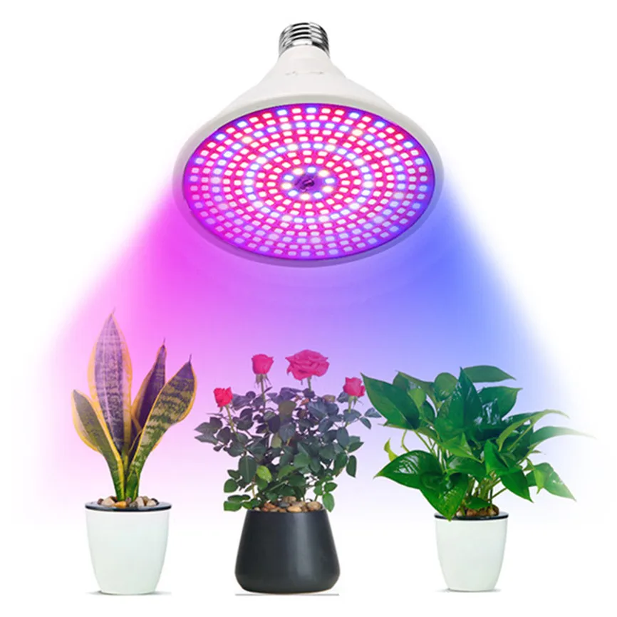 E27 290 Led Grow Light Hydroponic Lighting With Clip Plants Lamps For