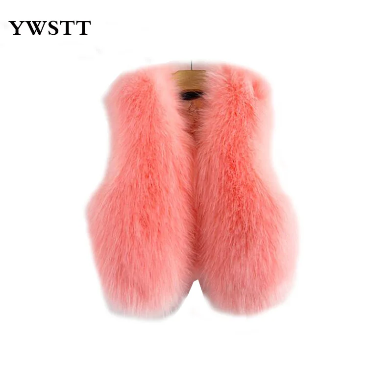 

2017 Baby Autumn Winter Vest Waistcoat Children's Fur Vest Boys Girls Imitation Fur Coat Kids Faux Fur Fabric Clothes Fur Vest