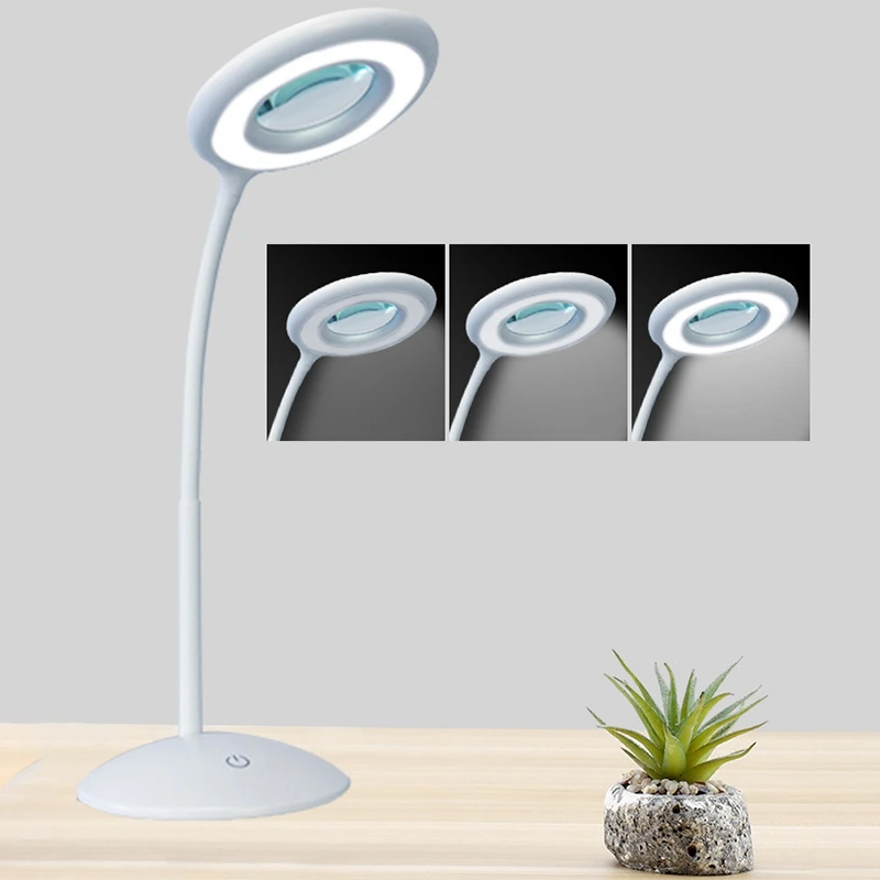Увеличительная лампа-2 в 1 зажимное устройство для стола и настольной лампы энергосберегающий светодиодный ультра яркий светильник