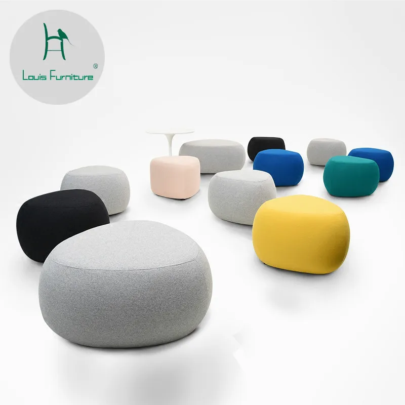 

Louis Fashion Nordic Cloth Sofa Fashion Personality Triangular Pier Public Space Creative Lazy Stool