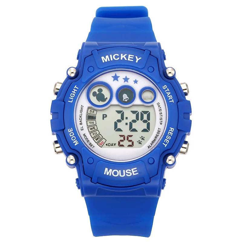 Детские часы Disney цифровые Montre Femme Marque De Luxe известный бренд розовые детские для