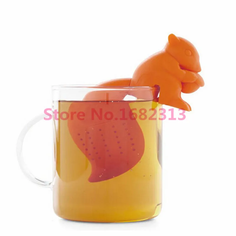 

2019 new arrival Squirrel Shape Tea Infuser Loose Leaf Strainer Bag Mug Filter Friends Applied markkkk
