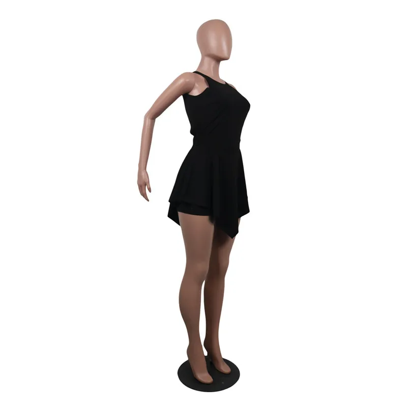 summer halter irregular rompers jumpsuit-7