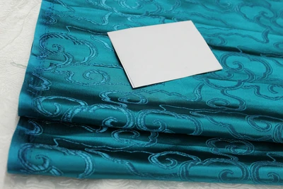 CF420 1 ярд Твердые облака парча ткани китайский шелк парча жаккардовая ткань для китайского платья для взрослых китайский стиль подушки - Цвет: blue green