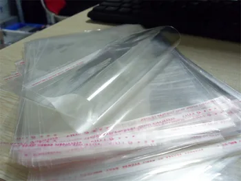 

18*26cm 200pcs/lot, OPP Self Adhesive Seal bag - All Clear plastic poly pouch resealable, Fabric / Jewelry / T-shirts packaging