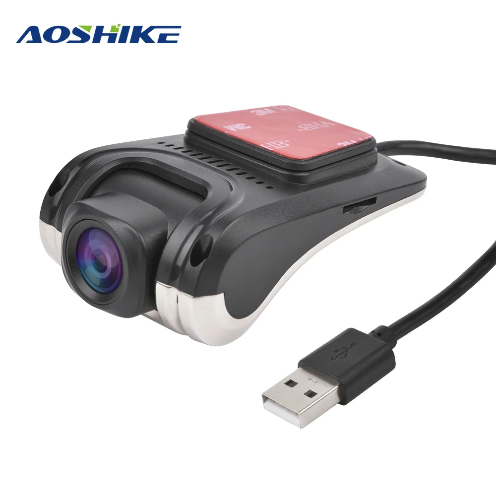 

AOSHIKE Aluminium Alloy Dash Camera Mini Car DVR USB Camera HD 140 Degrees Driving Recorder 64G Night Vision Vehicle Camera