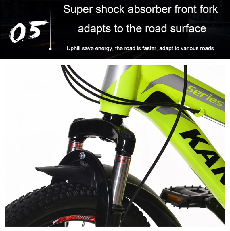 Perfect 22-Inch Youth Speed Change Disc Shock Absorber Mountain Bike Primary And Secondary School Students Adult Mountain Bike 7