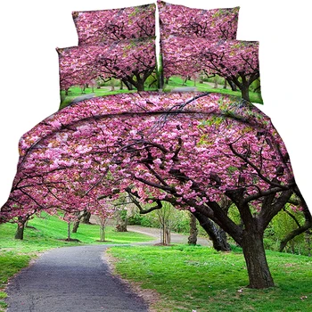

Nature Landscape View 3/4 Piece Bedding Sets Moraine Lake Nature Landscape View Printed Duvet Cover Set Decoration For Adult