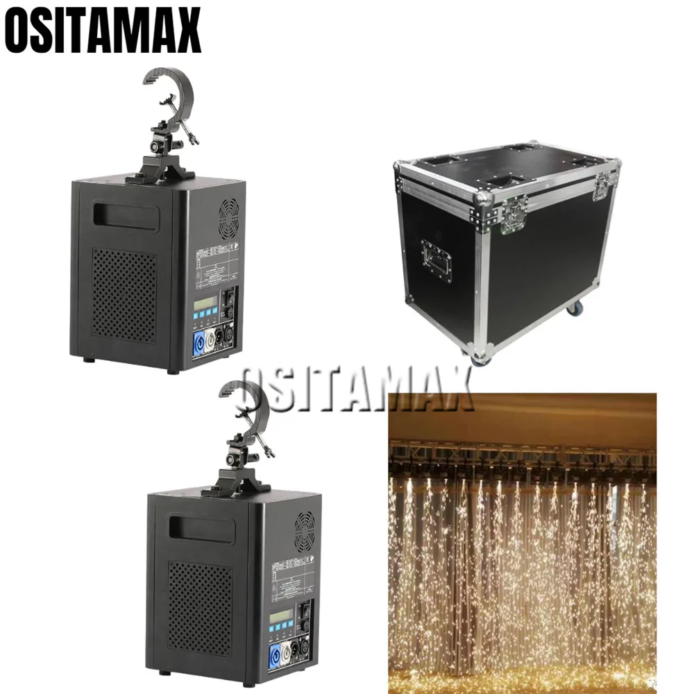 

1 led flycase +2 400w cold spark fireworks dj effect machine equipment lighting stage shows for wedding disco partys free ship