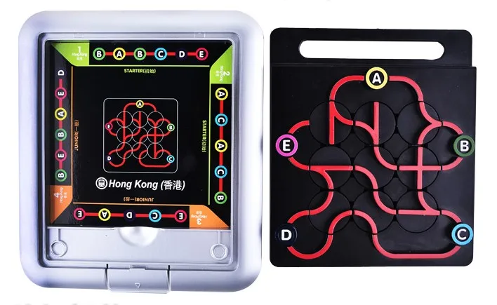 

Subway route path moving board game one pcs