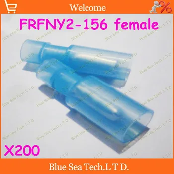 

Free Shipping 200pcs/lot FRFNY2-156 Blue cold-pressed terminal Connectors and Splices For 1.5-2.5mm2 , 16-14 AWG Wire 27A