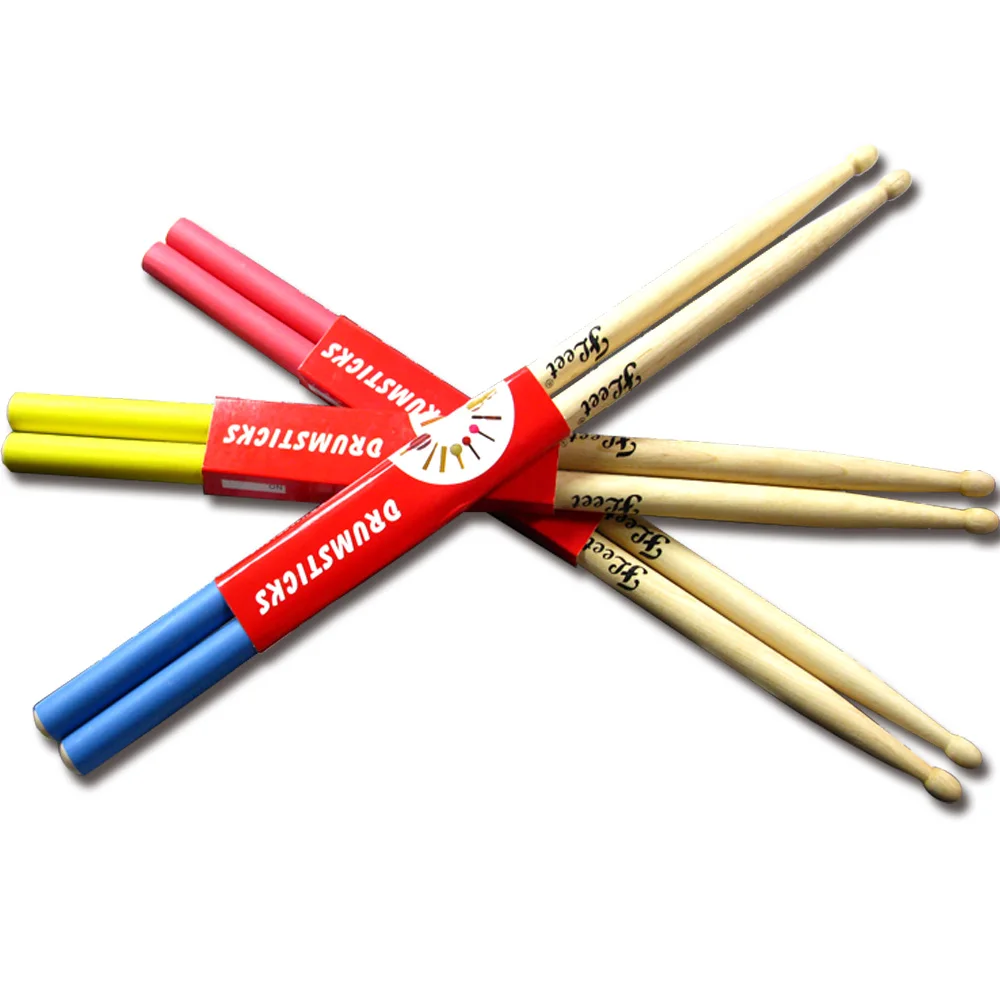 Новинка 2016 mes-0011 пара Красочные клен 5A и 5B Размеры клена Барабаны Щупы для мангала