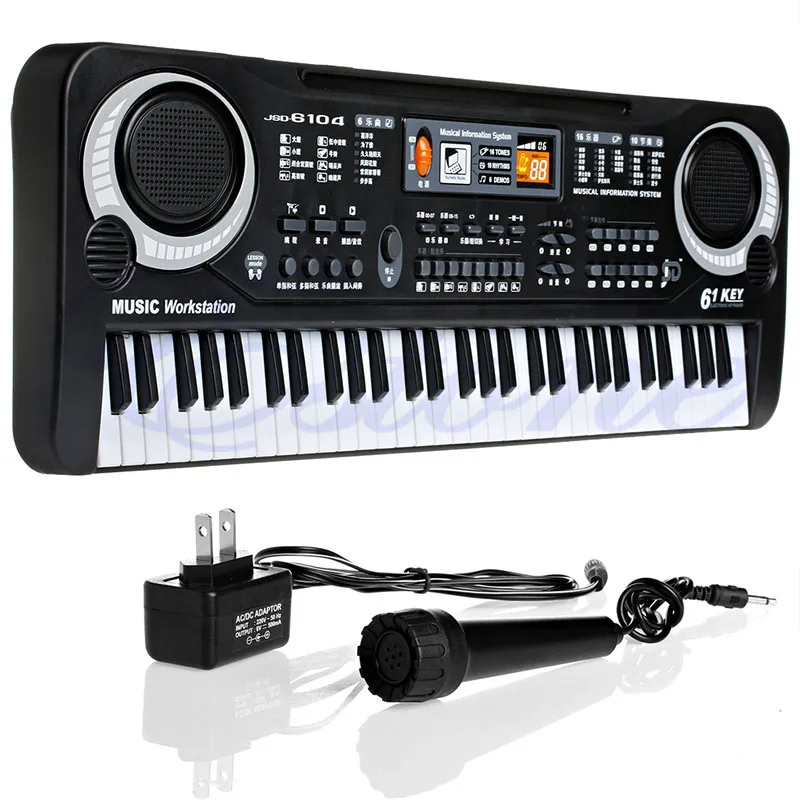 

Children Electric Piano Organ 61 Keys Music Electronic Keyboard Key Board For Kids Chrismas Gift US plug