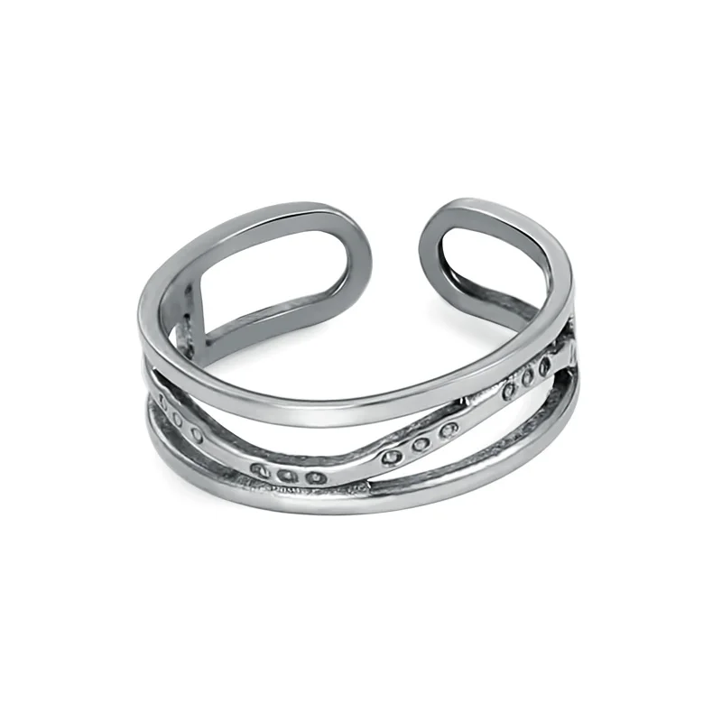 

New Arrival Stainless Steel Women's Toe Ring Silver Color Adjustable Open Foot Rings Small Beach Antique Vintage Jewelry (A1601)