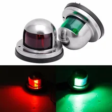 Un Par de Yate Barco Marina Luz 12 V LED de Acero Inoxidable Arco de Luces de Navegación