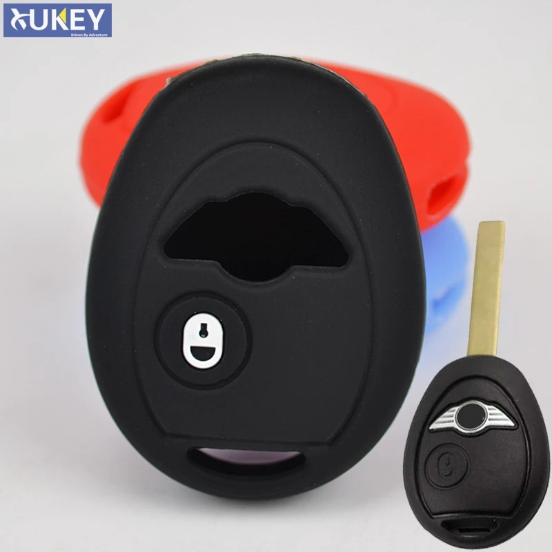 

1 Button Silicone Remote Key Cover Fit For Bmw Mini Cooper One S R50 R53 Case Skin Keyless Fob Shell Holder Styling Protector