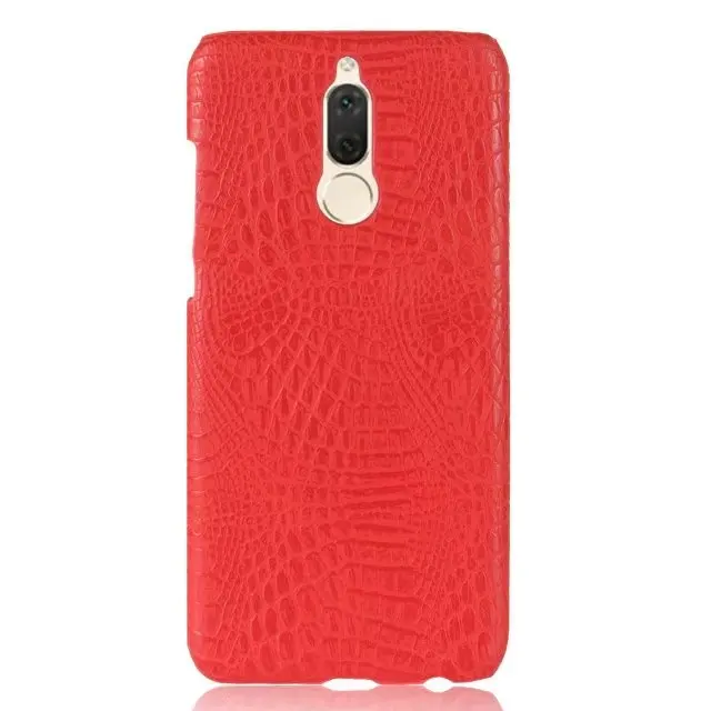 Роскошный Жесткий чехол из кожи Crorodile для мате 10 Lite Противоскользящий защитный чехол для huawei Nova 2i Honor 9i Shell