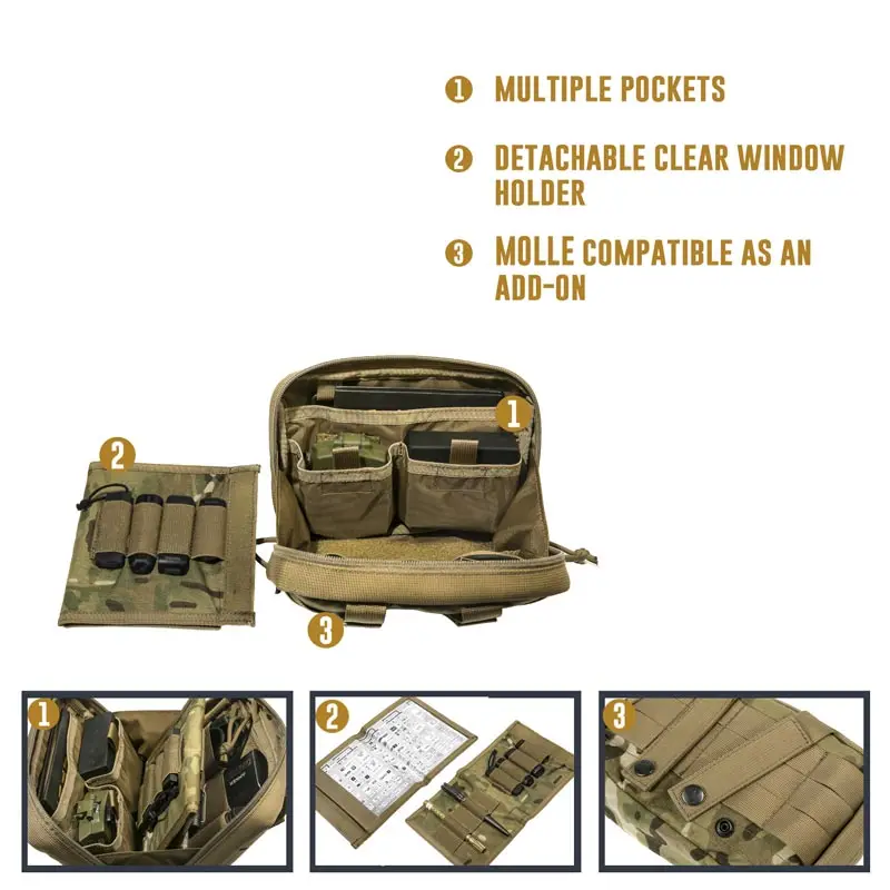 OneTigris военный Молл Admin Pouch Тактический Многофункциональный Медицинский Набор