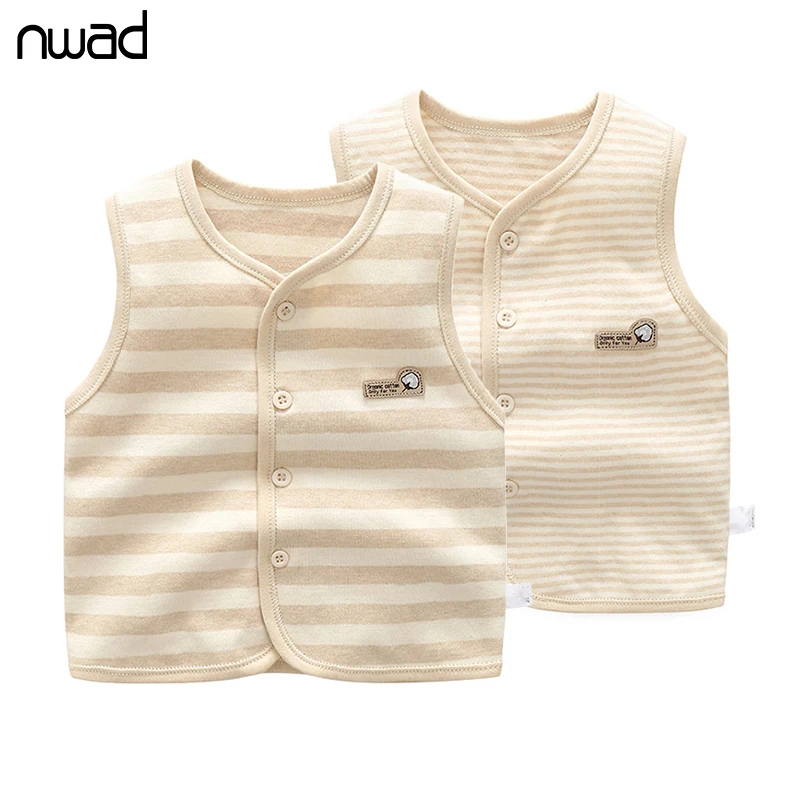 2017 New Baby Cotton Vest Spring Autumn Newborn Baby Clothes Striped