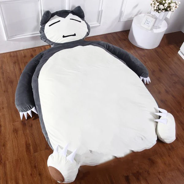 giant snorlax bed