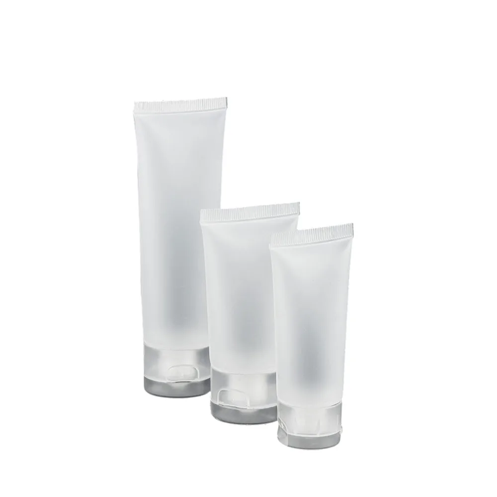 

5PCS/lot 20/30/100ML Empty Clear Tube Cosmetic Cream Lotion Containers Refillable Bottles Portable Silicone Mini Travel Bottles