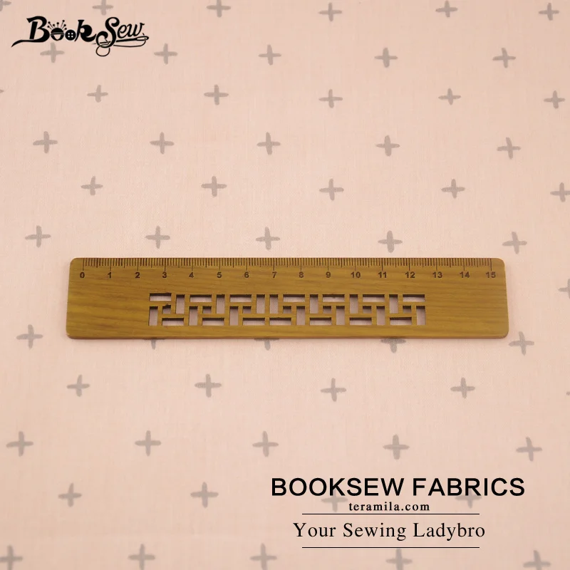 Booksew розовая 100% хлопчатобумажная ткань с перекрестными узорами лоскутный