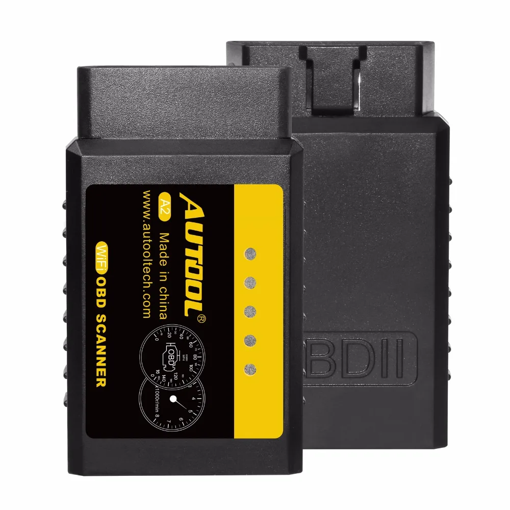AUTOOL A2 ELM 327 V1.5 Wifi OBD2 Scanner OBD 2 II ELM327 Auto Car Diagnostic Scan Code Reader For Android iOS Win Iphone 25k80