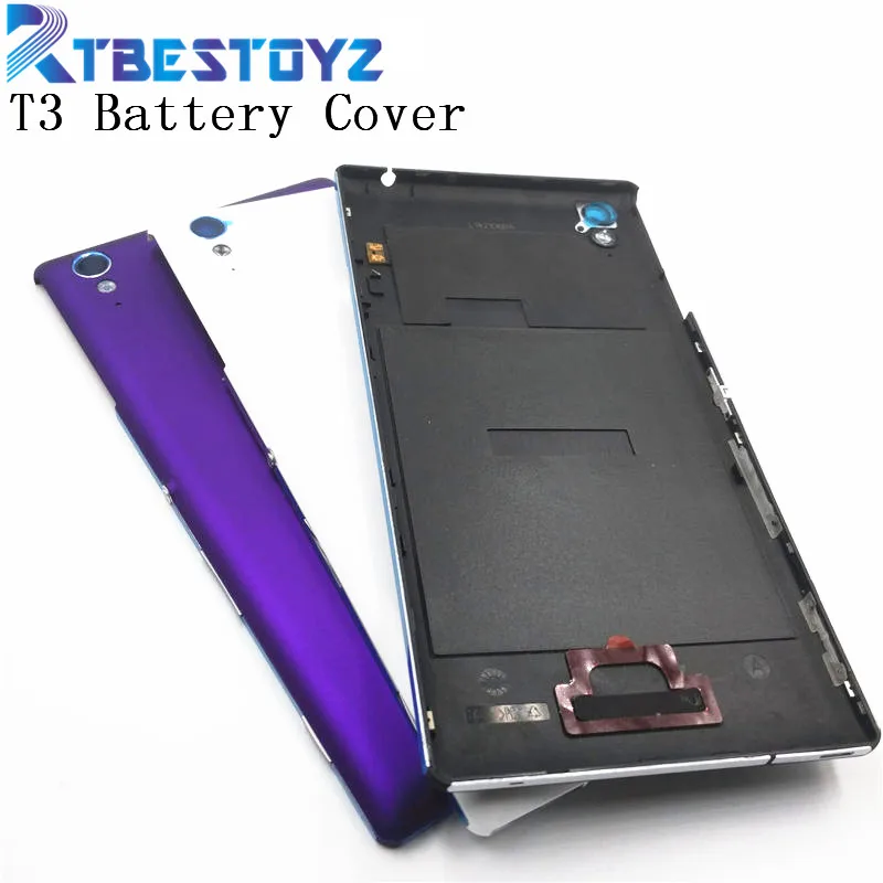

RTBESTOYZ Battery Cover For Sony Xperia T3 D5102 D5103 D5106 M50W Rear Battery Door Back Cover Housing With NFC