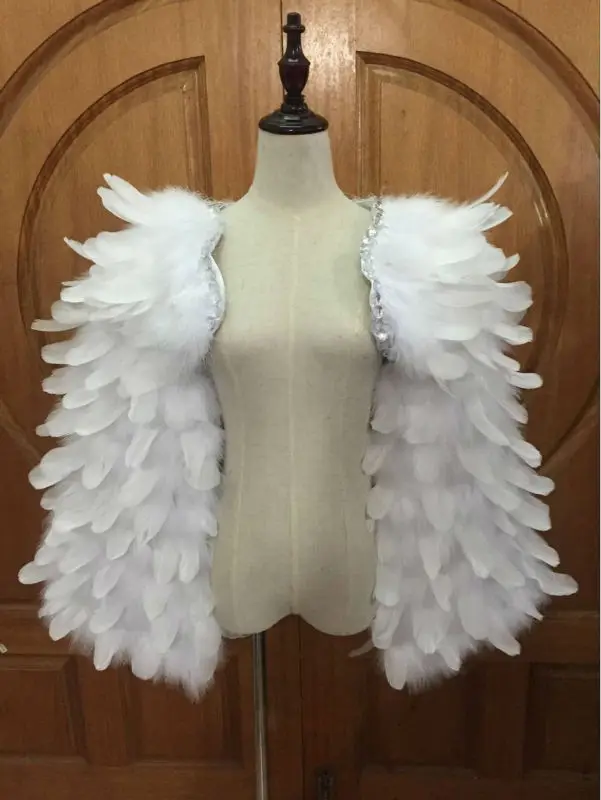 

Carnival feather headwear for girls party dancing performance female clothes bow hair headdress dance feather headpiece costume