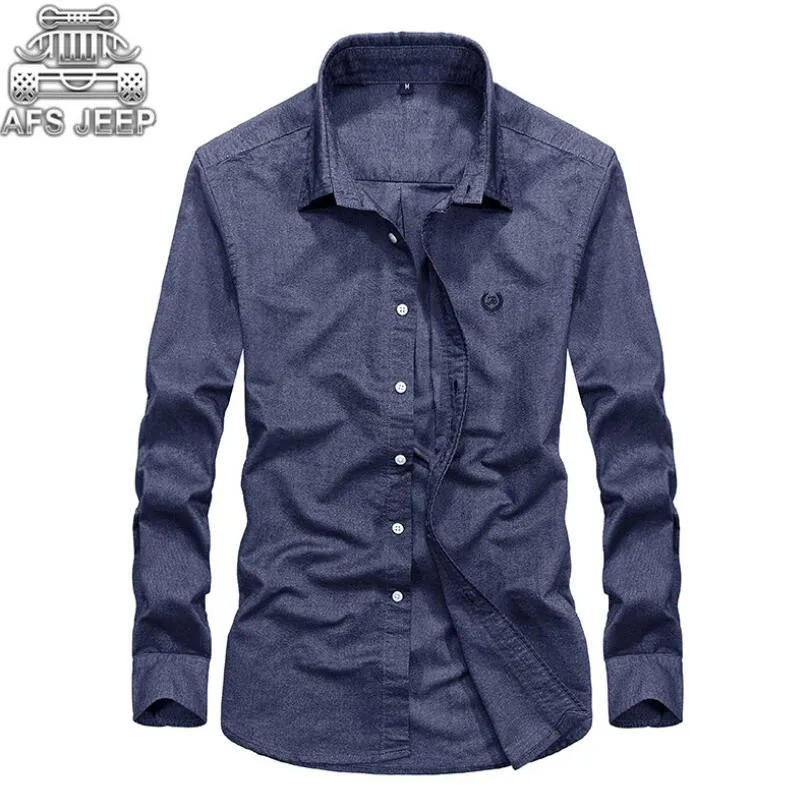 11 Color Choose Business Casual Men Shirts Long Sleeve 100% Cotton Camisa Masculina Hawaiian Shirt Linen Slim FIt Mens Clothing