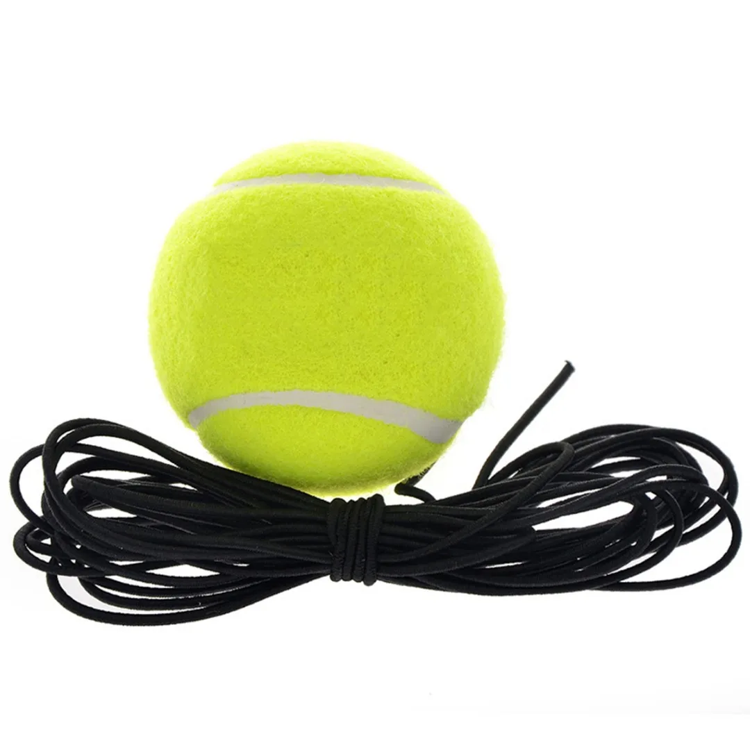 1Pcs Rubber Woolen Trainer Tennis Ball With String For Single Practice Training Rubber Competition Tennis Ball Hot Sale