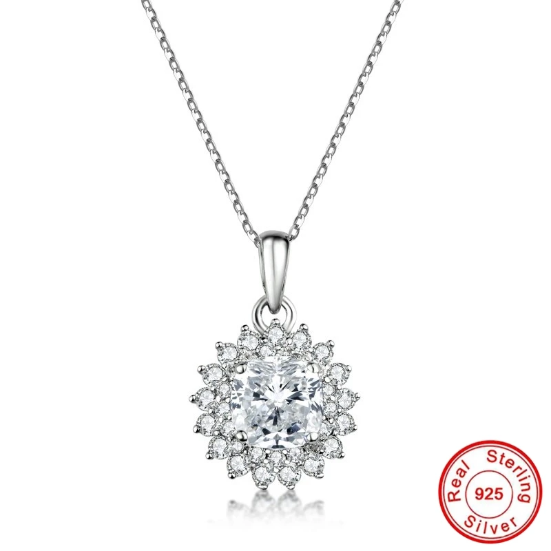 

NOT FAKE S925 Fine Jewelry necklace Sona Necklace boutique Handmade Custom Jewelry Retro Exquisite Semi Gemstone 18inch