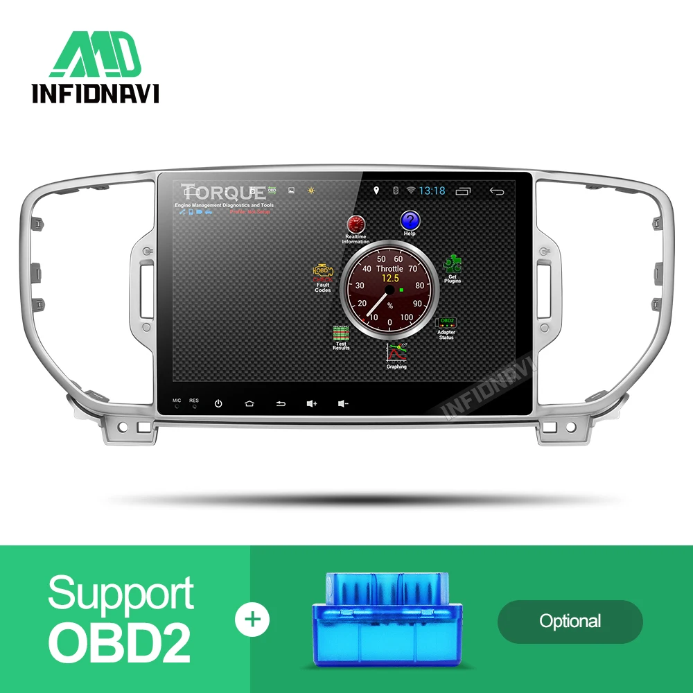 Best android 8.1 car dvd for KIA sportage 2016 2017 kx5 gps navigation car radio video stereo multimedia player octa core IPS screen 3