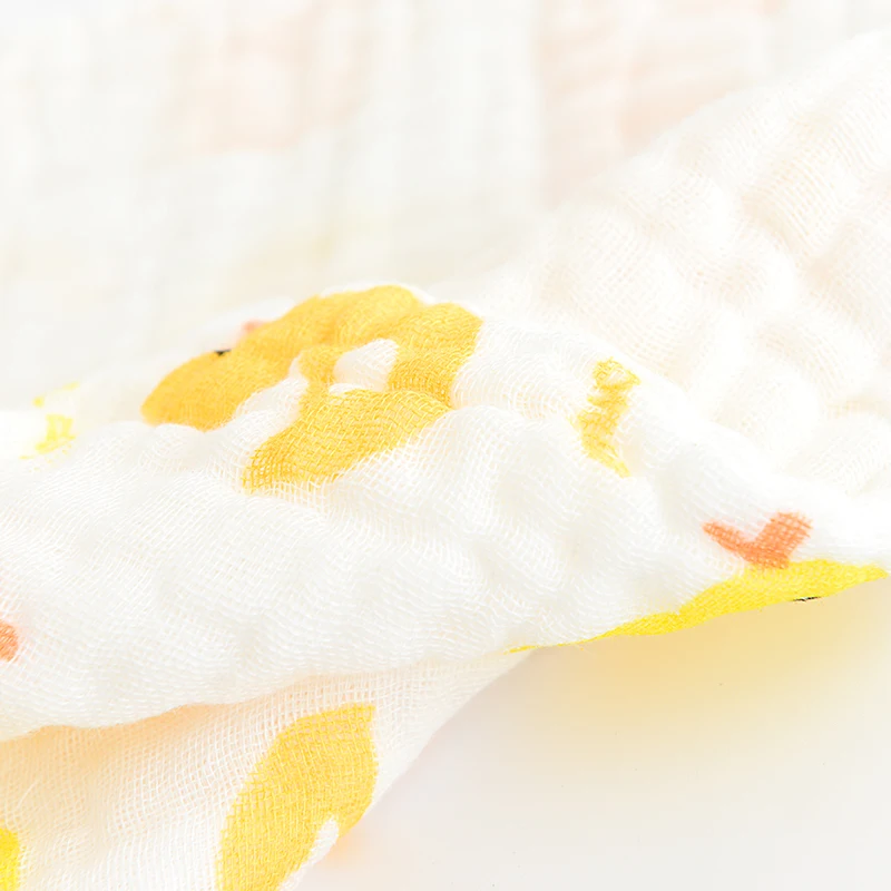 5 шт./лот Детский носовой Платок Квадратный фруктовый узор полотенце 28x28 см Муслин Хлопок Младенческая полотенце для лица салфетка