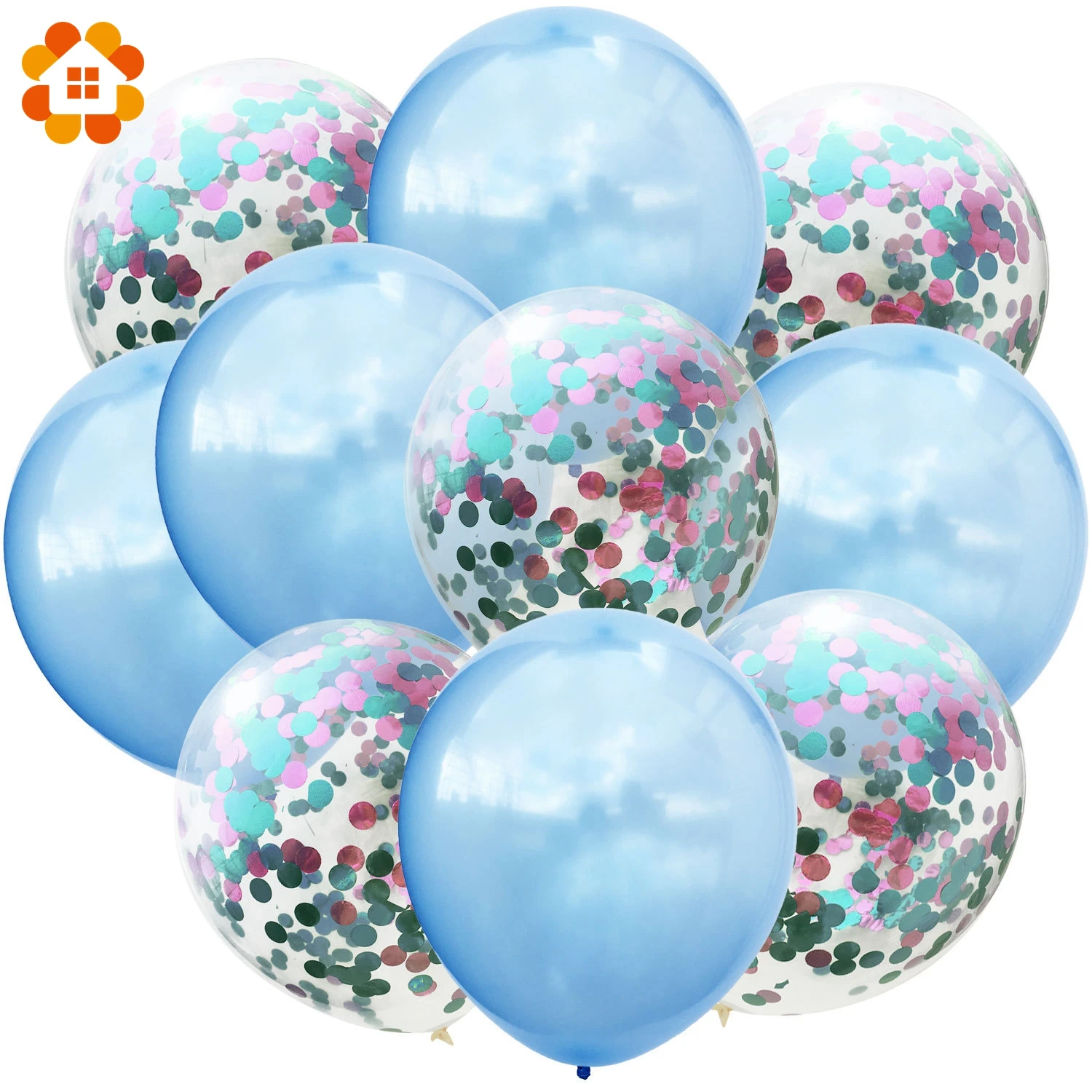 10Pcs12inch конфетти латексные воздушные шары надувной шар Гелиевый для дня рождения