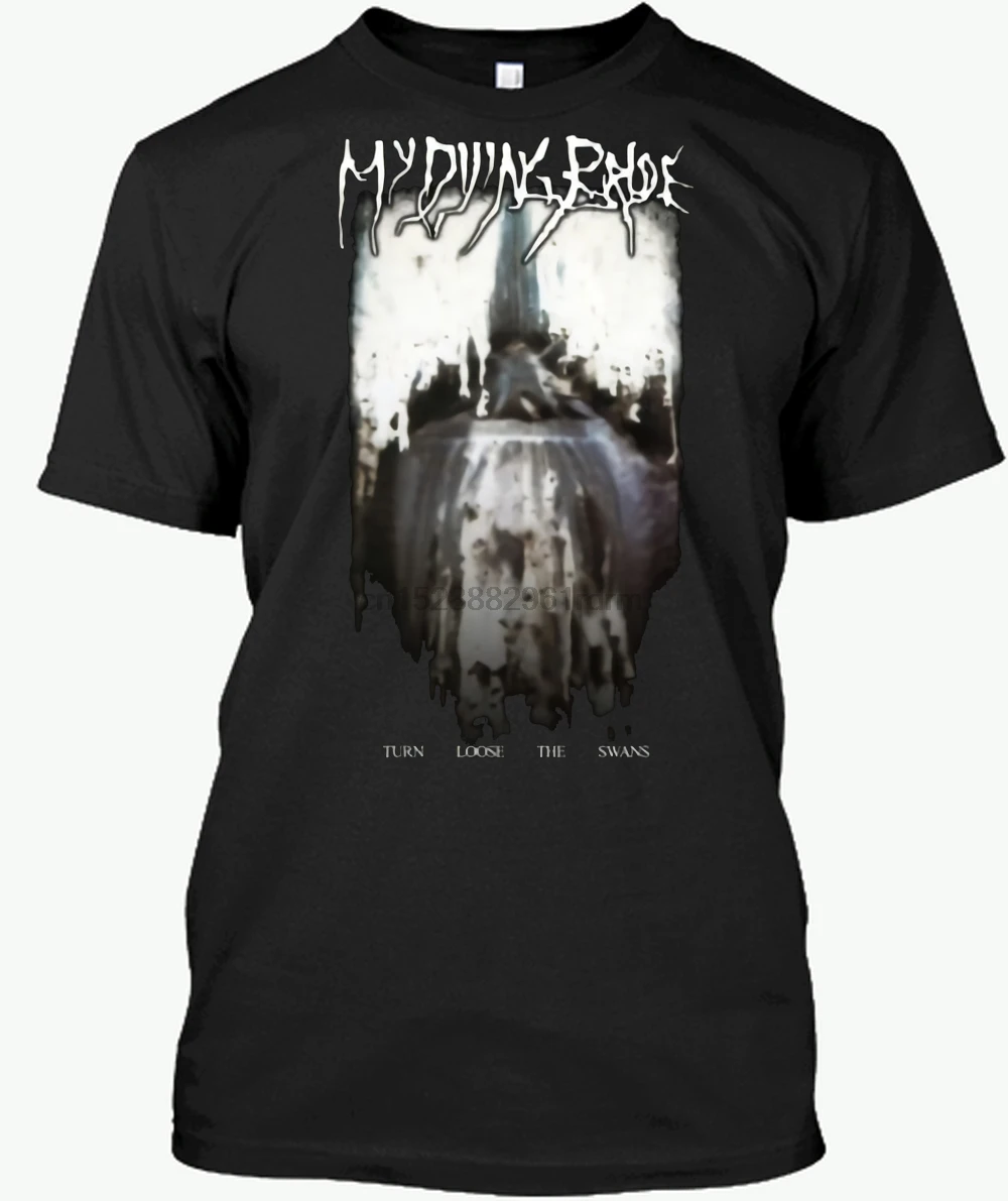 

Screen T Shirt Short Printing Fashion My Dying Bride MenS Turn Loose The Swans Graphic Printed Black O-Neck Mens Shirt LUXKFUKV