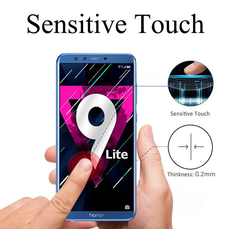 Закаленное стекло 9H для Huawei Honor 9 10 lite легкий защитный экран стеклянный чехол Play view