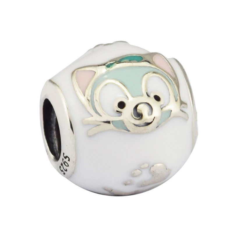 

Gelatoni Cool Cat Charms Fits Snake Chain Bracelet Genuine 925 Sterling Silver Beads for Jewelry Making Berloque High Quality