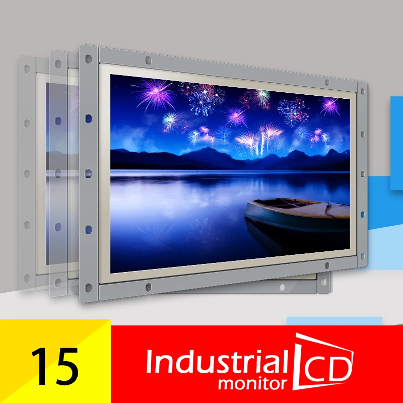 15 дюймов промышленные настольные компьютеры Дисплей LCD USB сенсорный экран