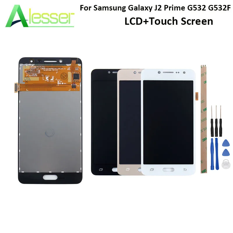 

Alesser For Samsung Galaxy J2 Prime G532 G532F LCD Display And Touch Screen Screen Digitizer Replacement +Tools And Adhesive