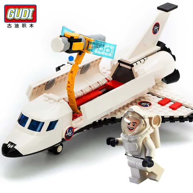 GUDI 8814 City Space Shuttle Explorer Космический порт строительные блоки центр ракеты вертолет