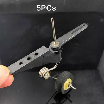 

5PCs Rear Tricycle Taildragger Landing Gear Steering Back Tail Landing Gear For 50-120E Class RC Fixed Wing Aircraft Glider