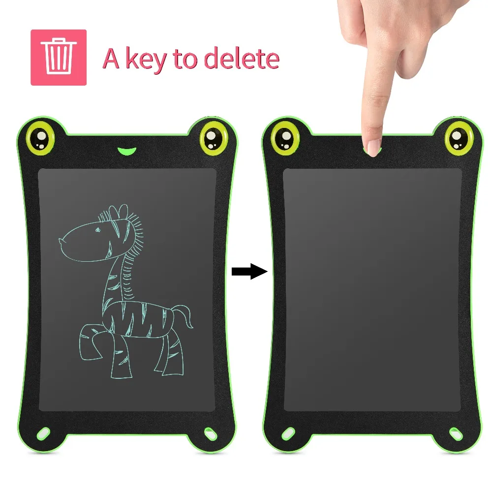 NeWYeS 8,5 дюймовый ЖК-планшет для рисования, доска для рисования, электронные Блокноты с животными, зеленый арт, графический блокнот, граффити с ручкой