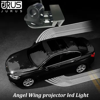 

JURUS 2Pcs Angel Wings Led Lights Logo Projector Car Led Welcome Light Shadow Courtesy Door Warning Lamp For Cars and Motorcycle