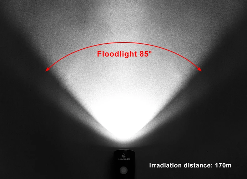 ROCKBROS велосипедный светильник Мощность банк Водонепроницаемый USB Перезаряжаемые велосипед светильник сбоку Предупреждение вспышка светильник 700 люмен 18650 2000 мАч 5 режимов