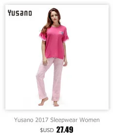 Yusano Cotton Pajamas Women Floral O neck Sleepwear for Girl Sleeveless Top& Long Pants Soft Pijama Feminino Inverno