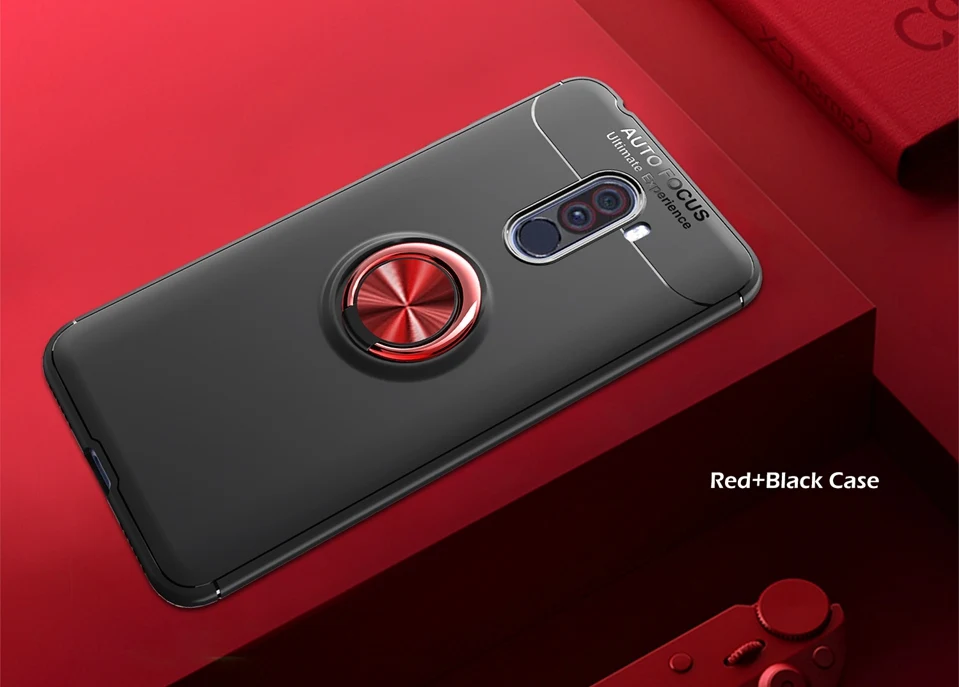 Ring Holder Case For Xiaomi Pocophone F1 Magnetic Case For Xiaomi Mi A2 Lite A1 8 Redmi Note 5 4X 4 6 Pro 6A Poco Phone F1 Cover (19)