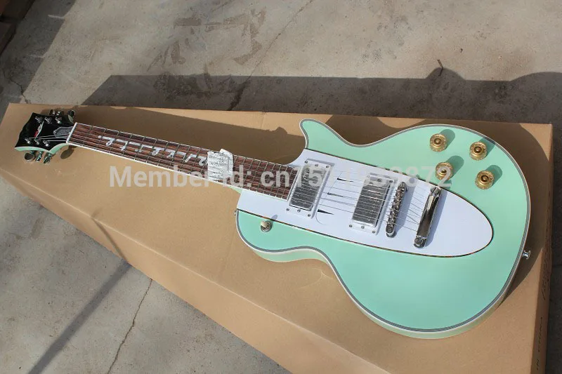 

2017 New Factory Custom Shop 1960 Corvette Rosewood fingerboard green electric guitar 1960 Corvette electric guitar