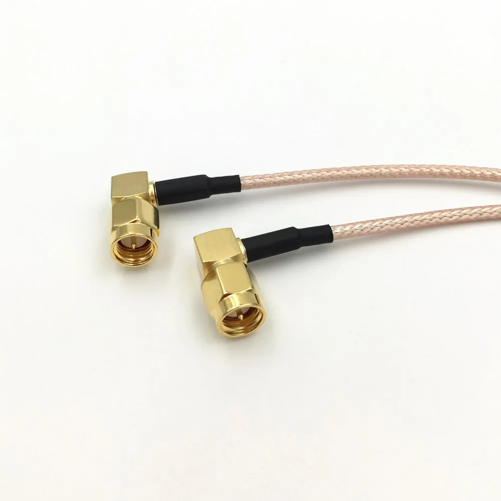 1 шт. RG316 провод под прямым углом SMA мужской разъем на 90 градусов SMA штекер RF коаксиальный кабель разъем 15 см 20 см 30 см 50 см 100 см 200 см