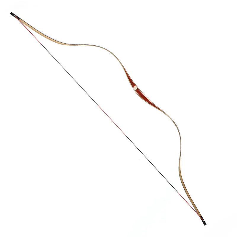 Tiro com Arco Tradicional Artesanal Longbow Caça Recurvo Arco 30-50lbs Direita Canhoto Mongolian Horsebow Laminado Prática 16 Cheap Arco e flecha
